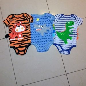 3 Toddler Animal Onesies